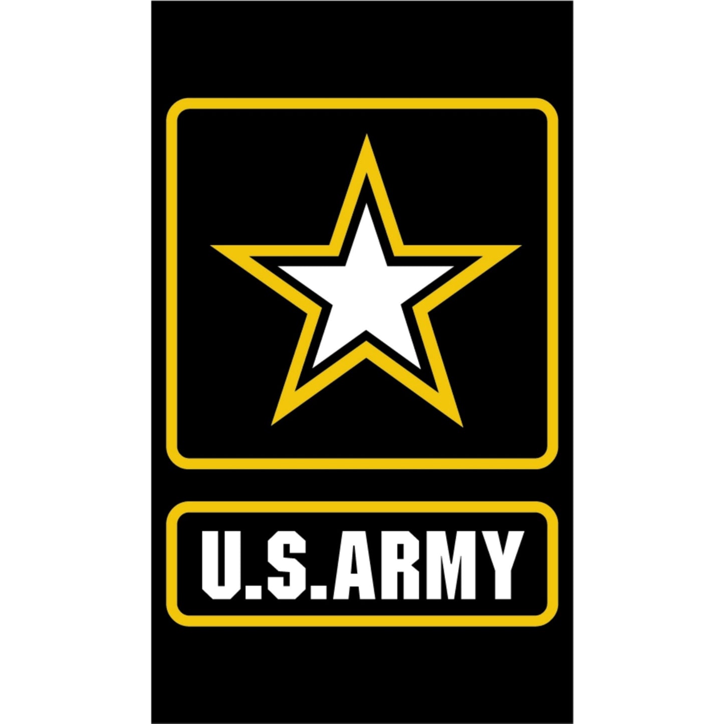 US Army star large vinyl motorcycle helmet sticker - military biker decal
