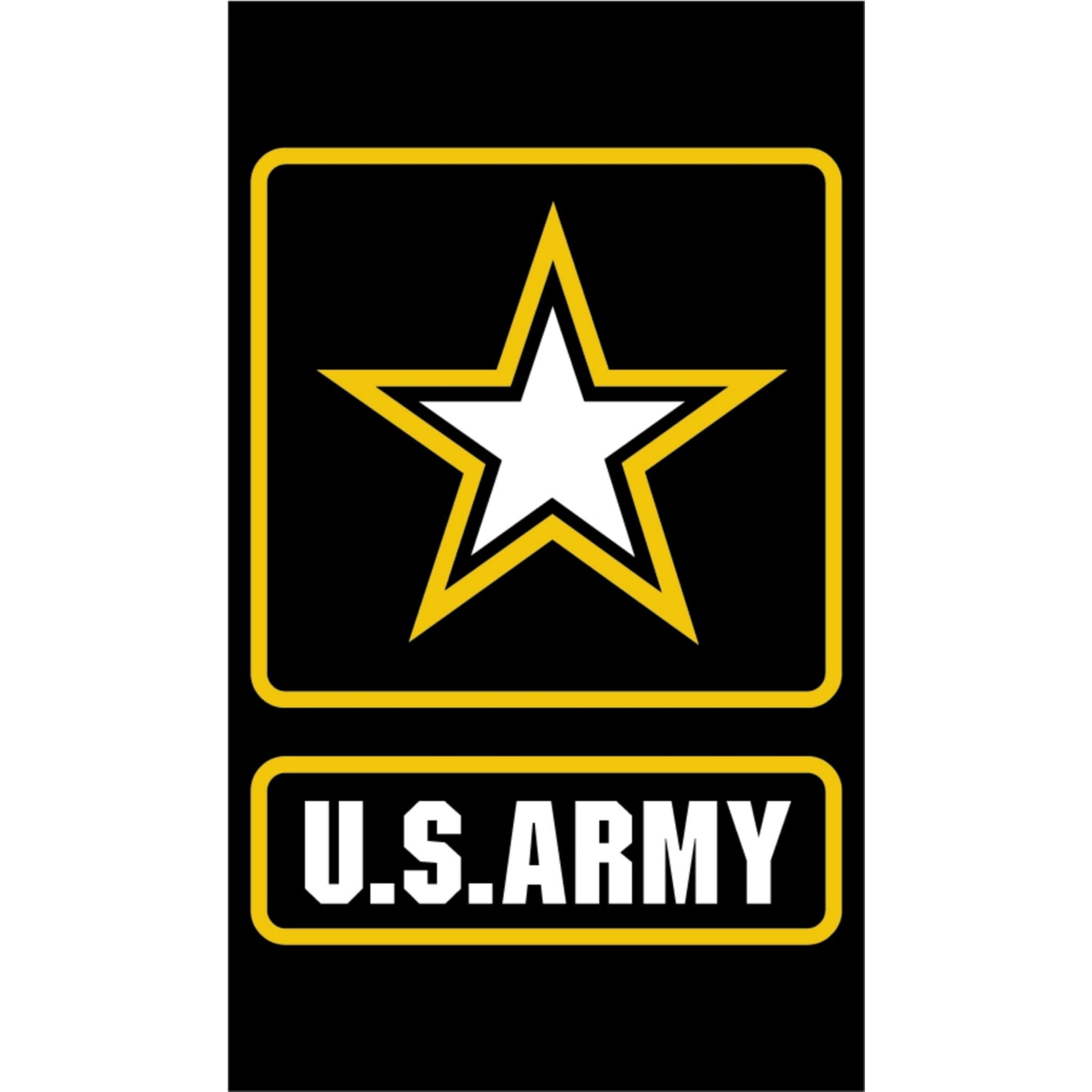 US Army star large vinyl motorcycle helmet sticker - military biker decal