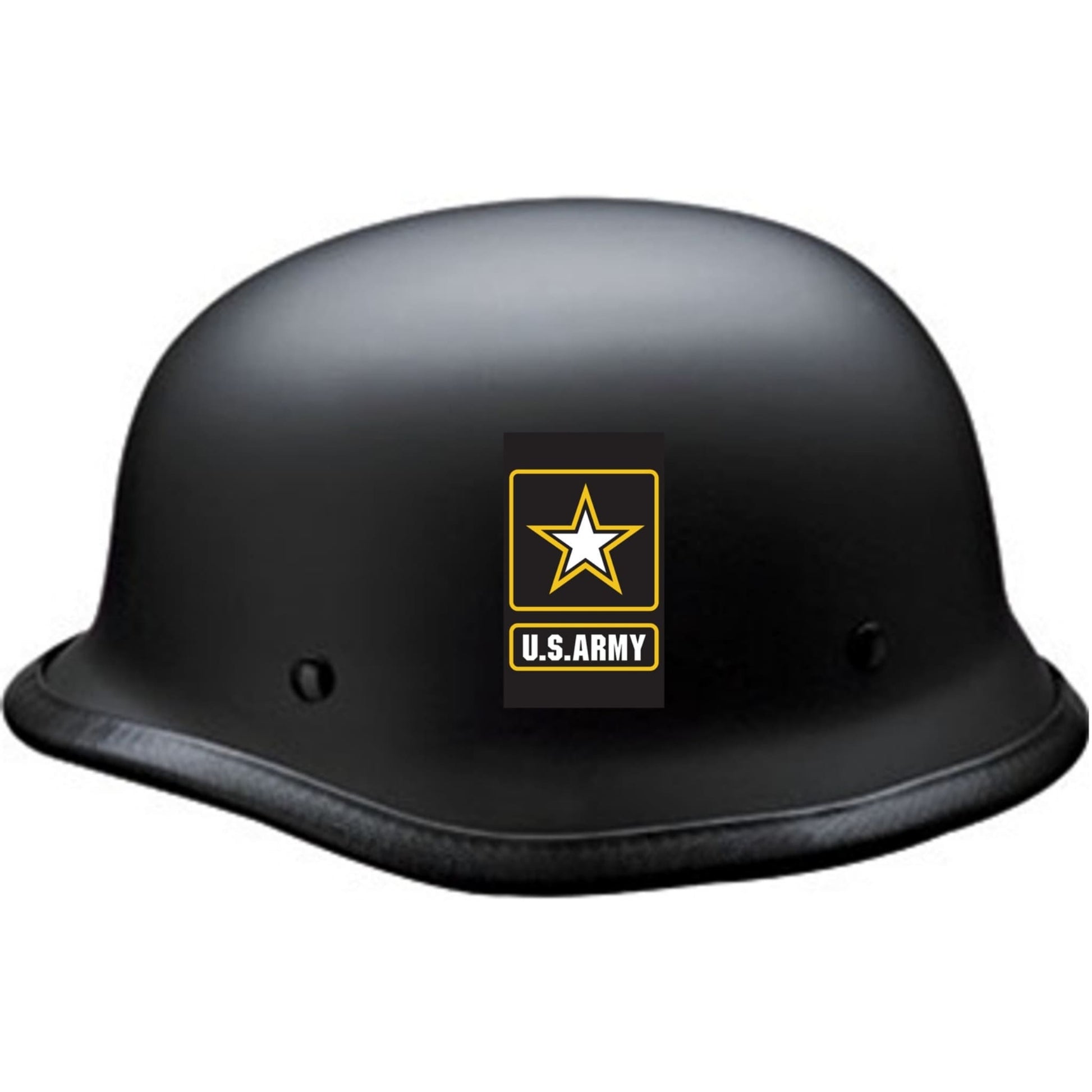 US Army star large vinyl motorcycle helmet sticker on a helmet - military biker decal