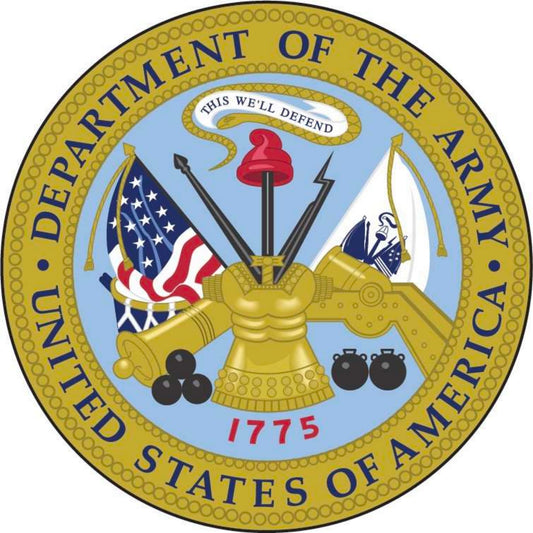 U.S. Army emblem circle vinyl motorcycle helmet stickers - military biker decal