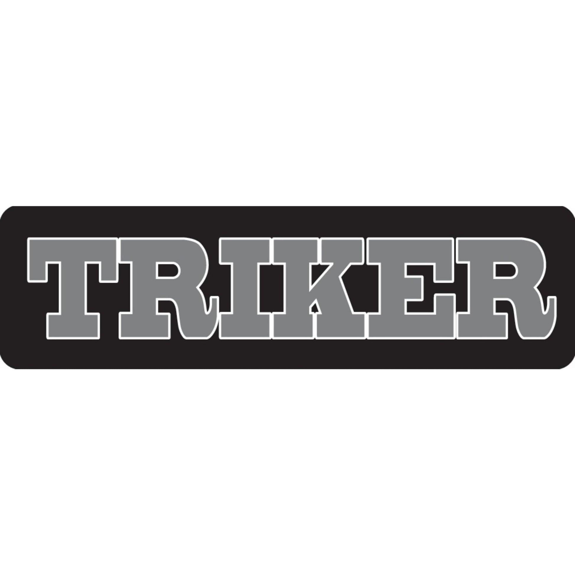 Triker vinyl motorcycle helmet sticker - biker decal