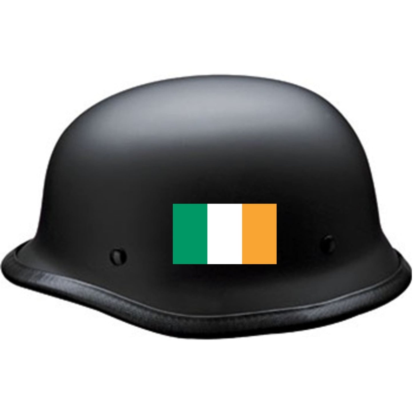 Irish flag vinyl motorcycle helmet sticker on a helmet - patriotic biker decal