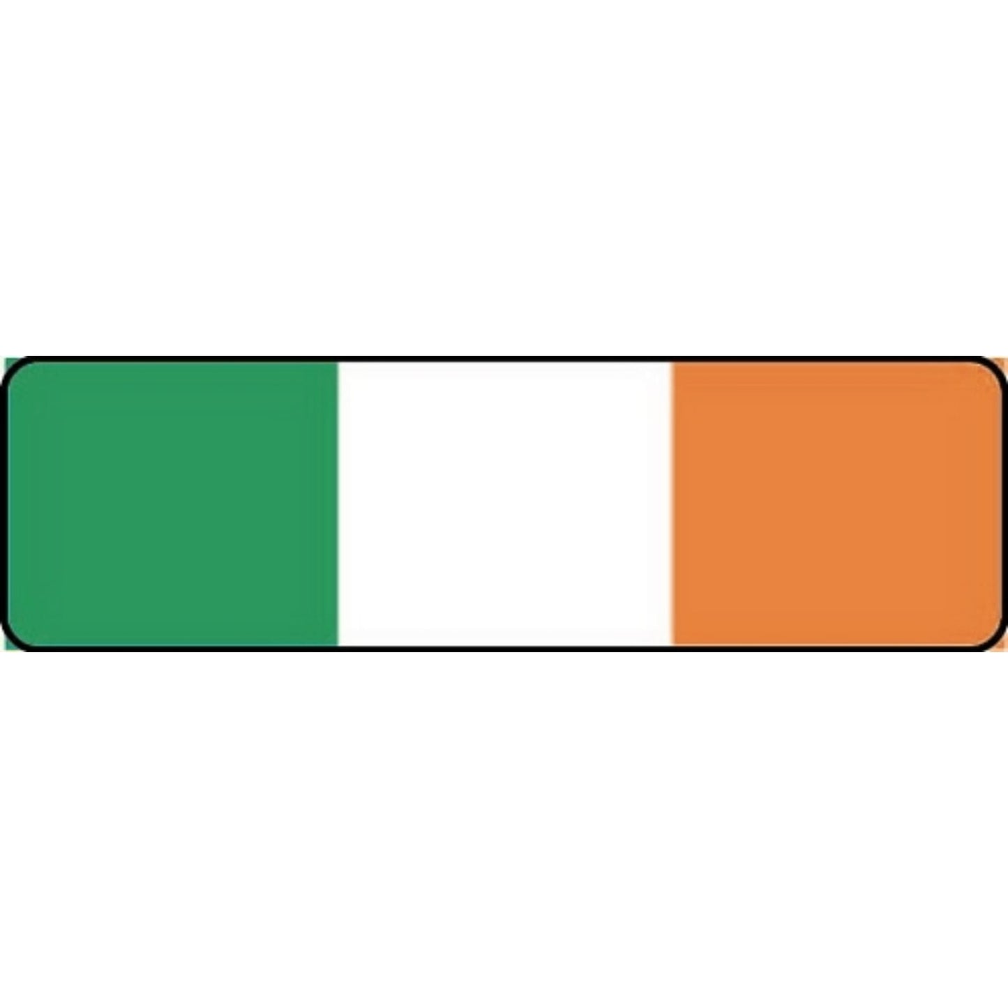 Irish flag vinyl motorcycle helmet stickers - patriotic biker decal
