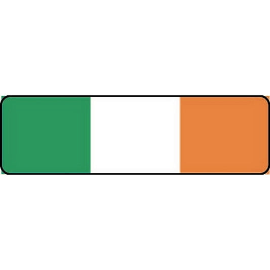 Irish flag vinyl motorcycle helmet stickers - patriotic biker decal