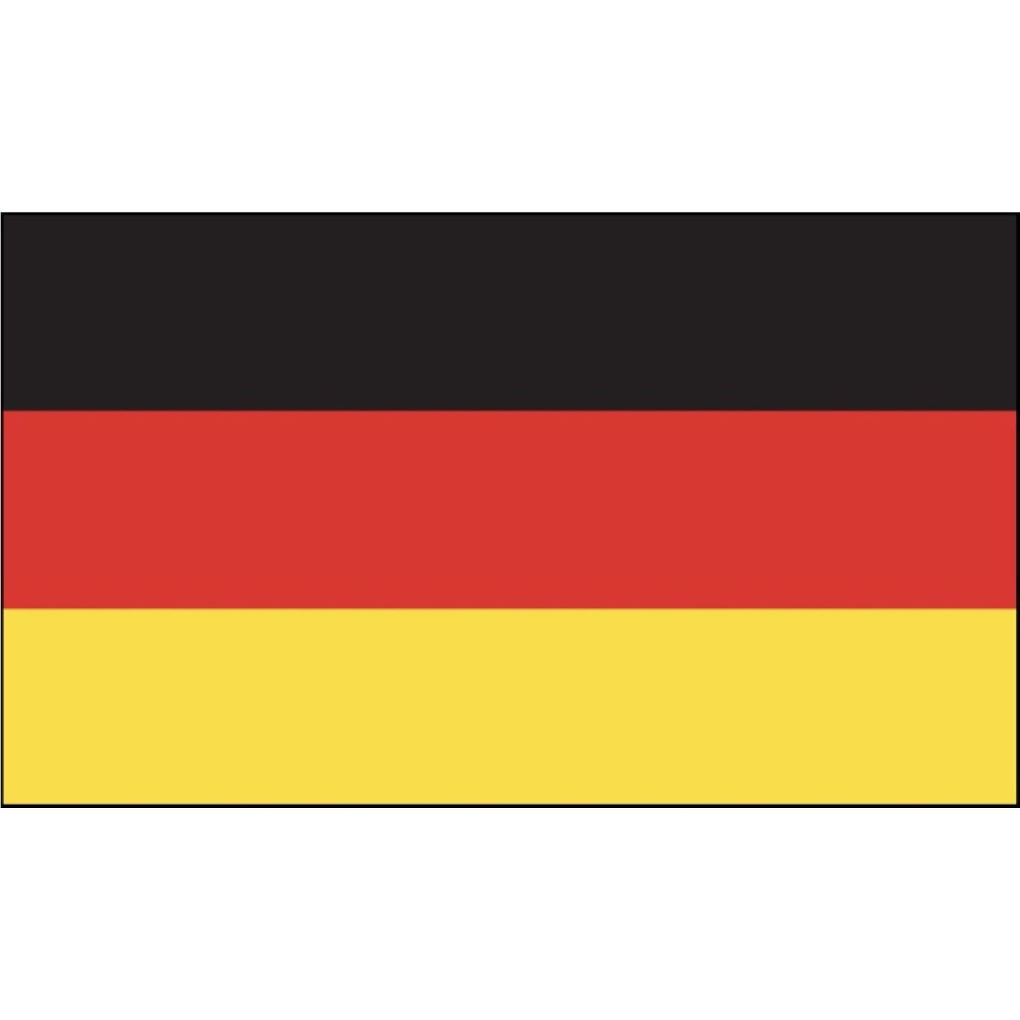 German flag vinyl motorcycle helmet sticker - patriotic biker decal
