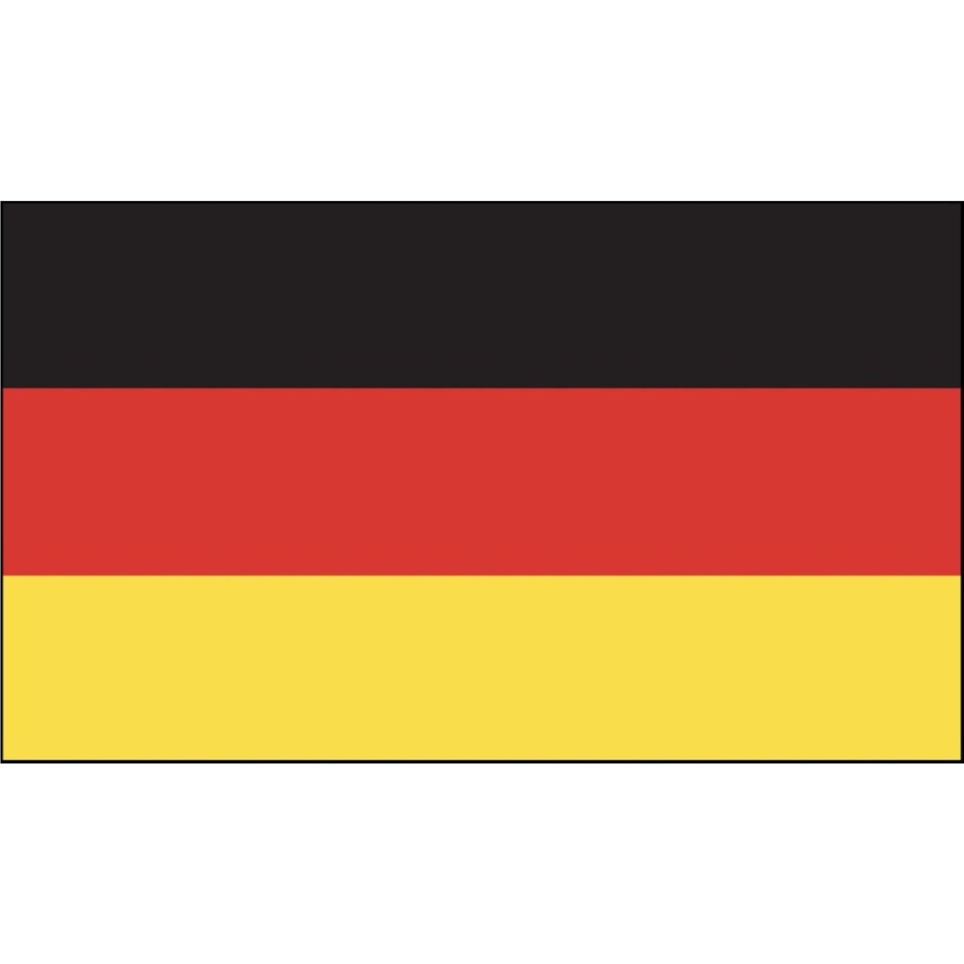 German flag vinyl motorcycle helmet sticker - patriotic biker decal