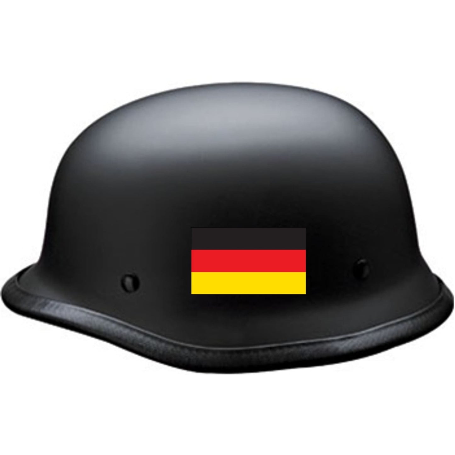 German flag vinyl motorcycle helmet sticker on a helmet - patriotic biker decal