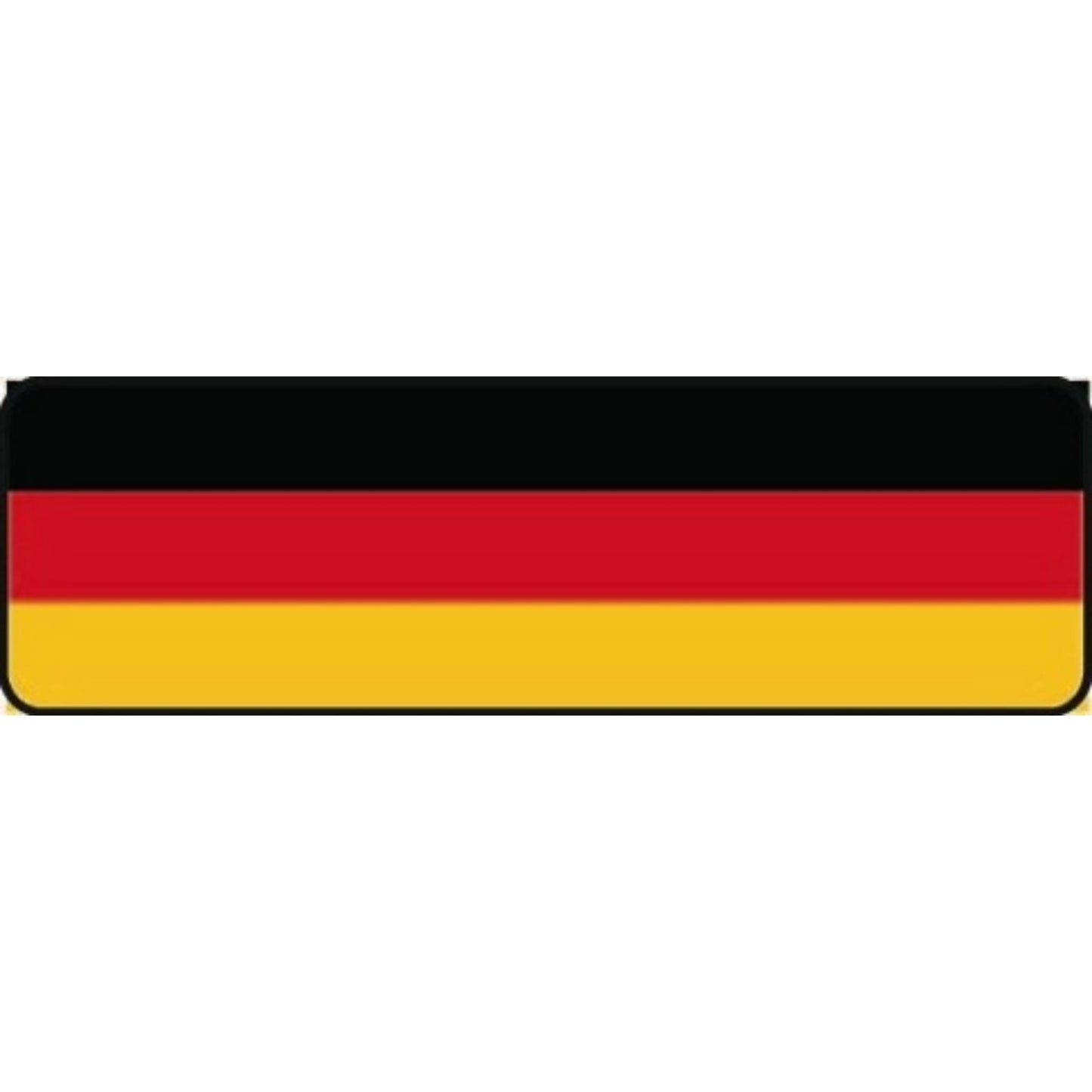 German flag vinyl motorcycle helmet stickers - patriotic biker decal