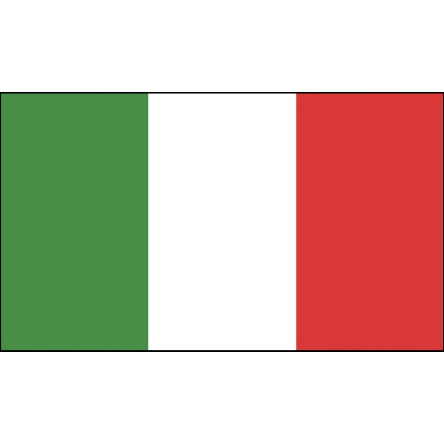 Italian flag vinyl motorcycle helmet sticker - patriotic biker decal
