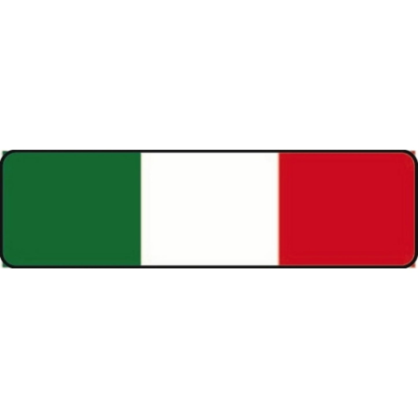 Italian flag vinyl motorcycle helmet stickers - patriotic biker decal