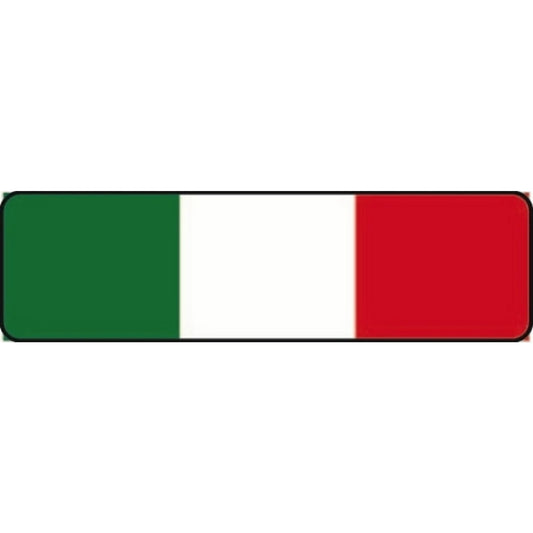 Italian flag vinyl motorcycle helmet stickers - patriotic biker decal