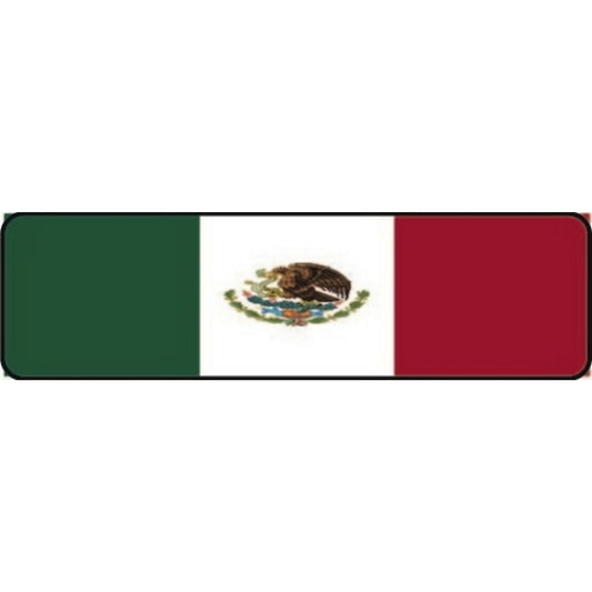 Mexican flag vinyl motorcycle helmet stickers - patriotic biker decal