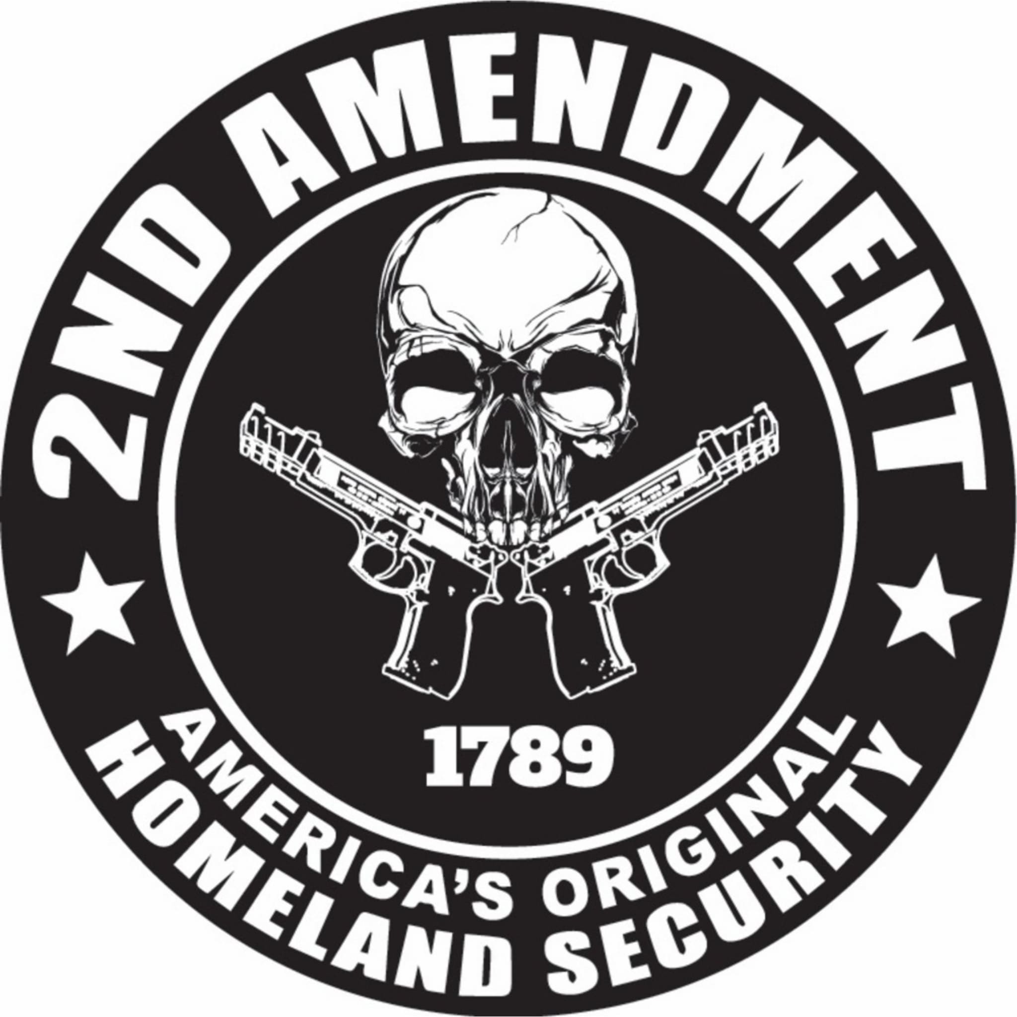 2nd Amendment America's Original Homeland Security Helmet Sticker ...