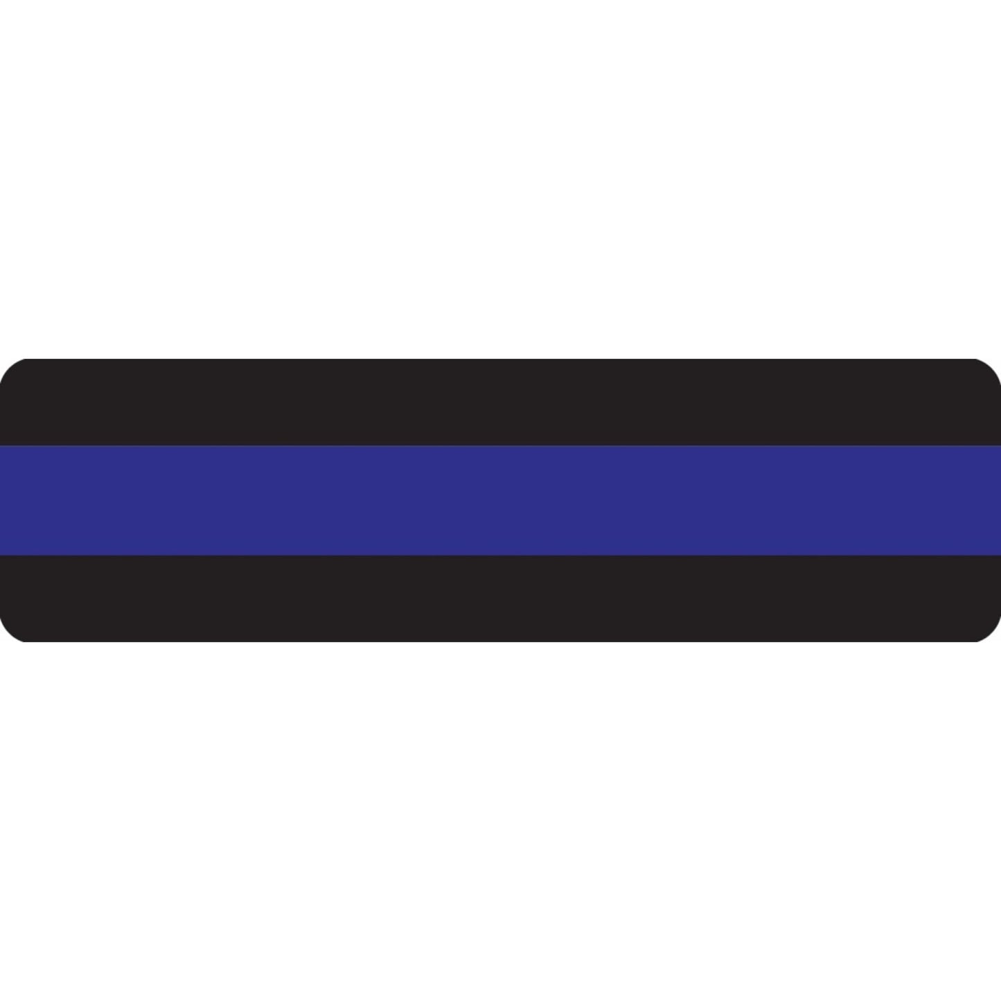 Police thin blue line vinyl motorcycle helmet sticker - patriotic biker decal