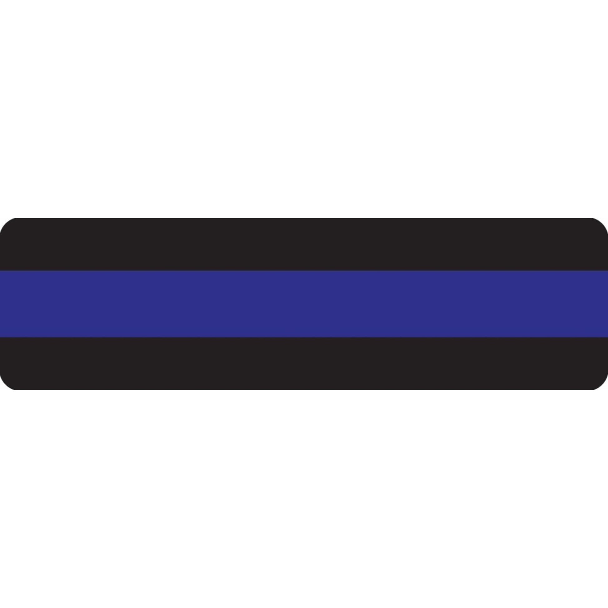 Police thin blue line vinyl motorcycle helmet sticker - patriotic biker decal