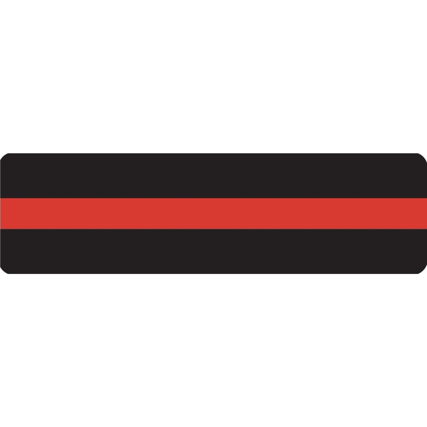 Firefighter thin red line vinyl motorcycle helmet sticker - patriotic biker decal
