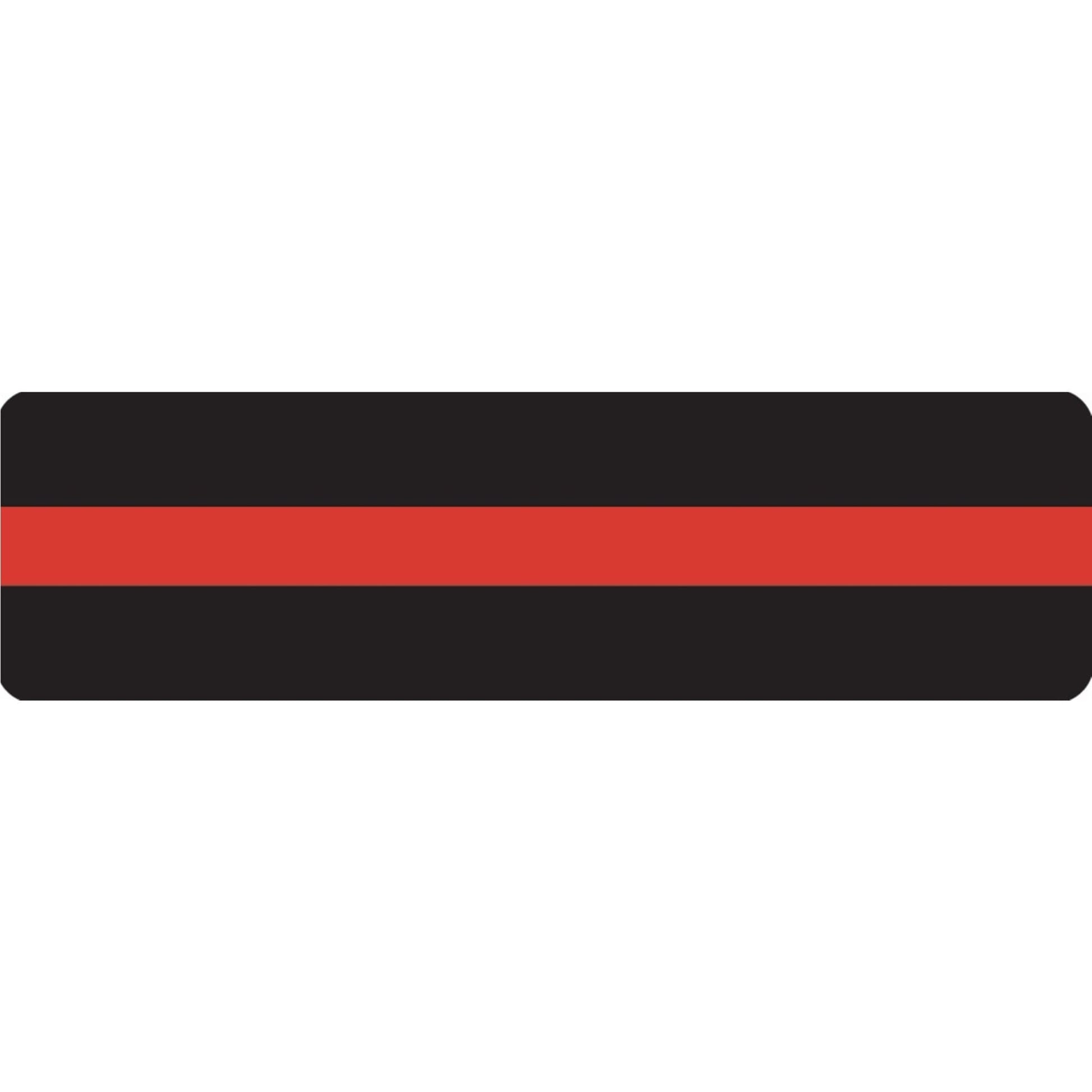 Firefighter thin red line vinyl motorcycle helmet sticker - patriotic biker decal