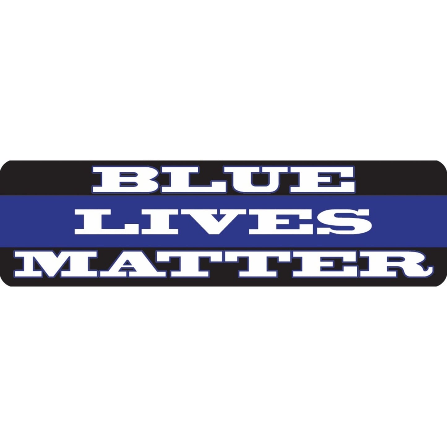 Blue lives matter vinyl motorcycle helmet sticker - patriotic biker decal