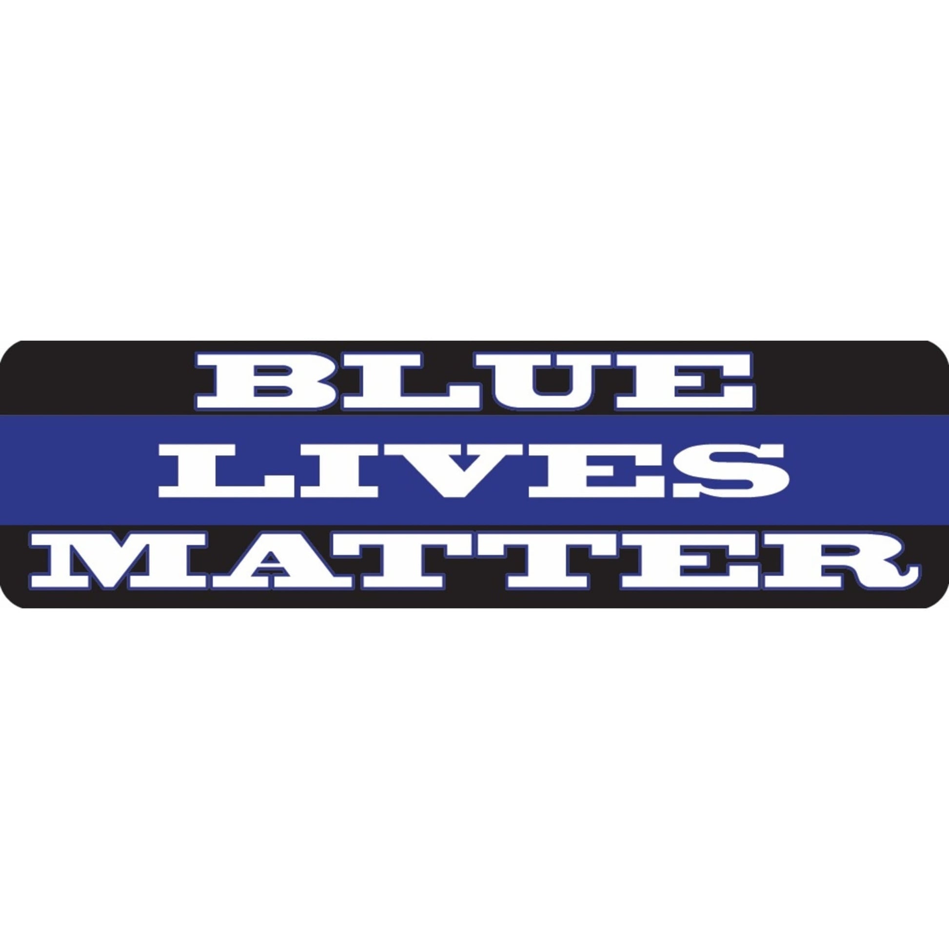 Blue lives matter vinyl motorcycle helmet sticker - patriotic biker decal