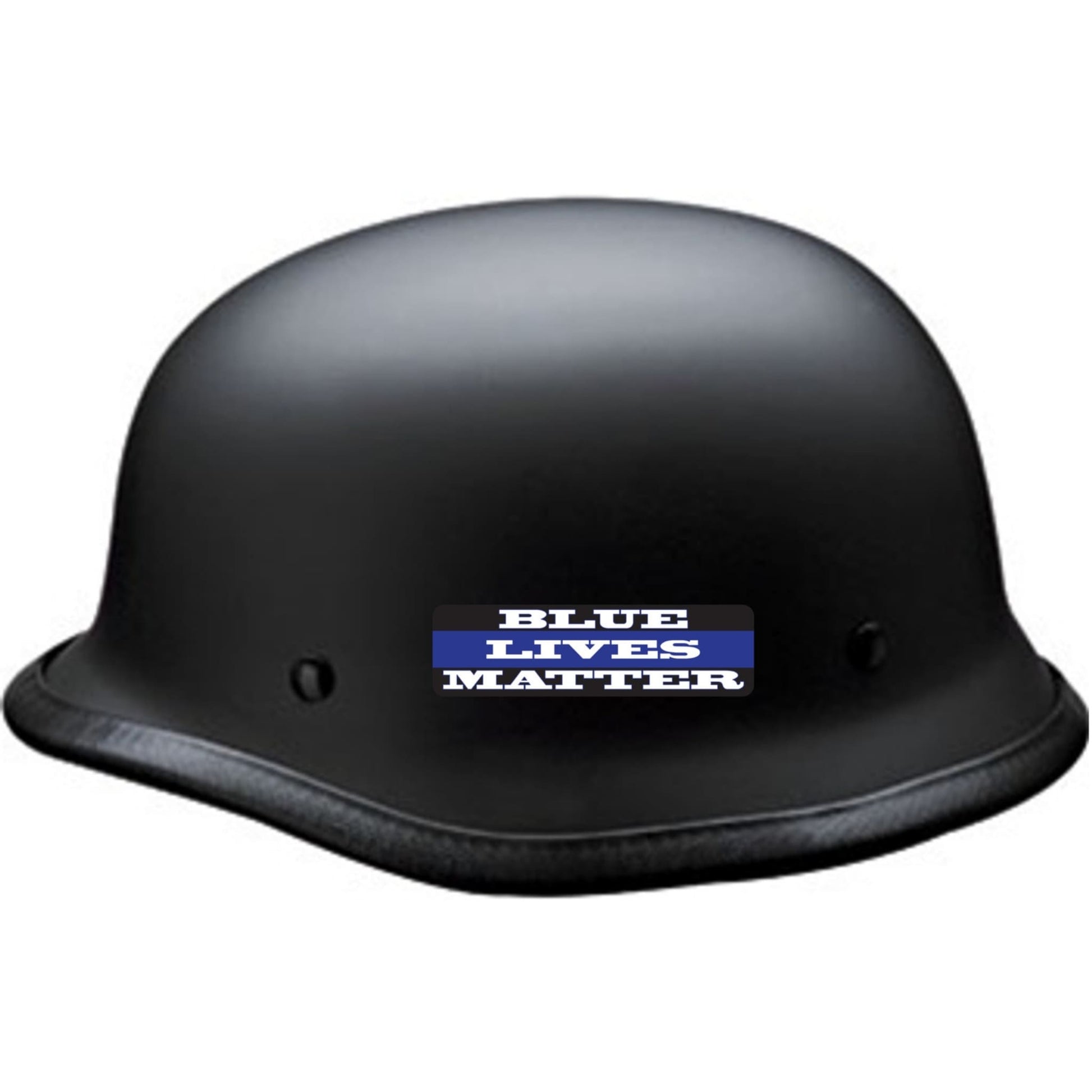 Blue lives matter vinyl motorcycle helmet sticker on a helmet - patriotic biker decal