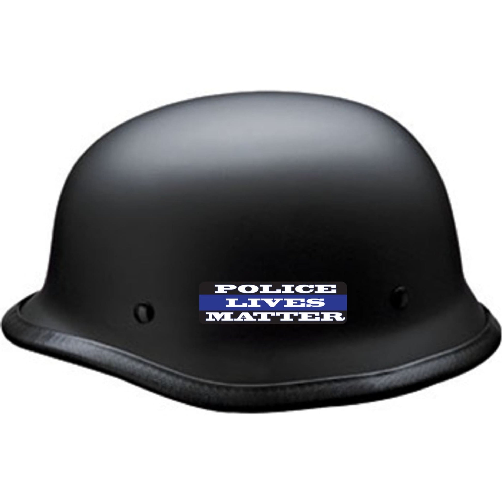 Police lives matter vinyl motorcycle helmet sticker on a helmet - patriotic biker decal