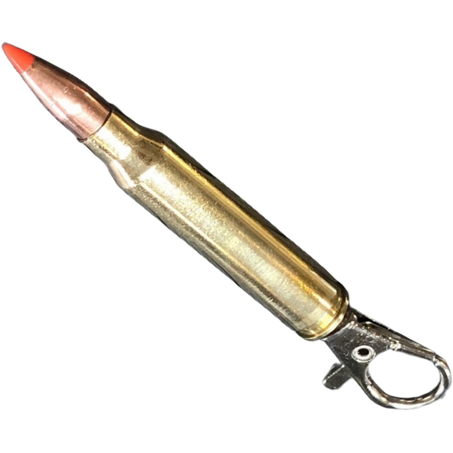 223 caliber bullet zipper pull left angle view