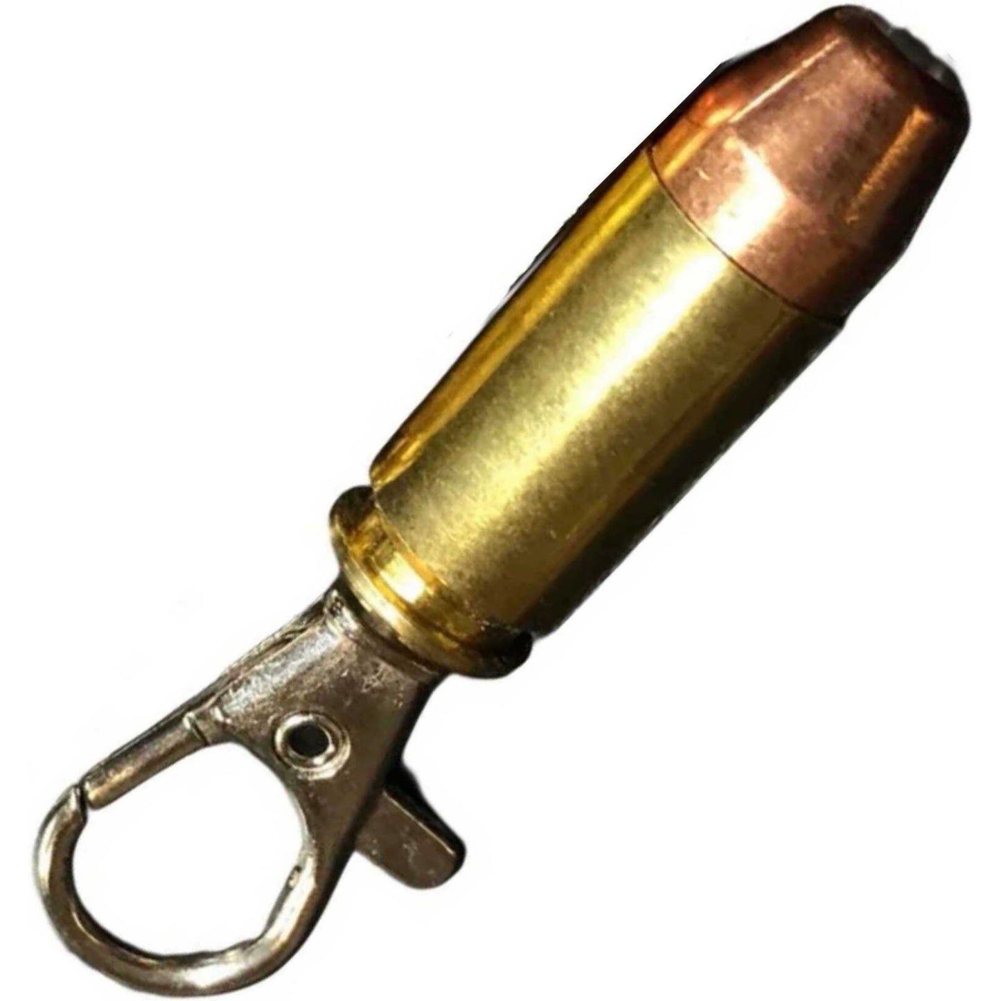 40 caliber bullet zipper pull right angle view