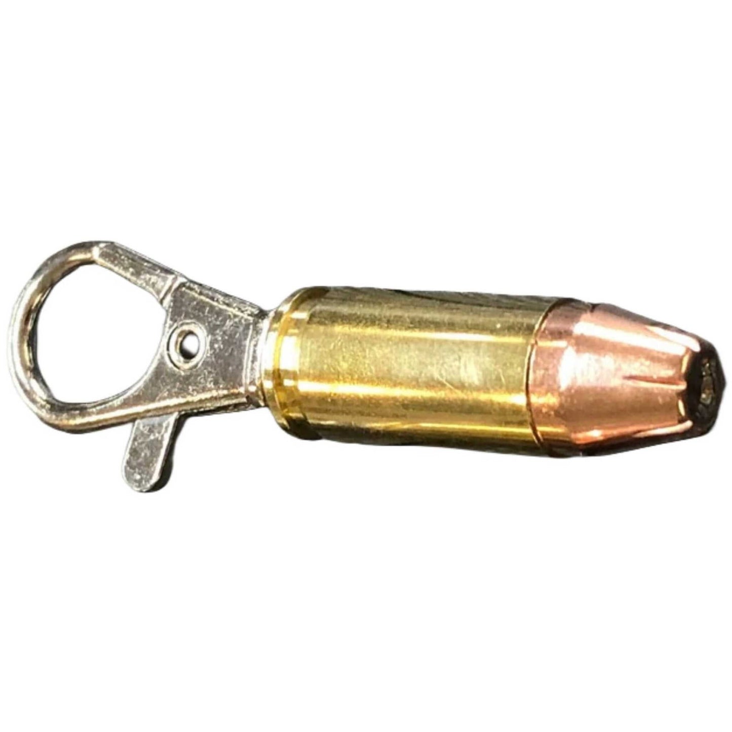 9mm hollow point bullet zipper pull right side view