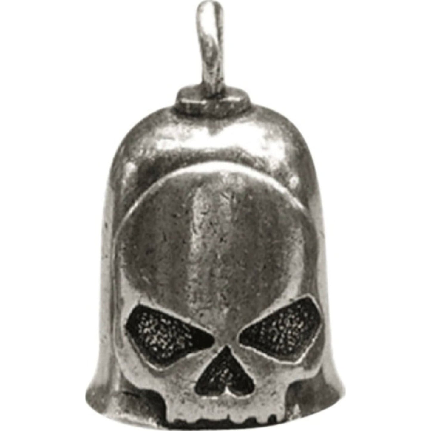 Skull steel motorcycle guardian bell - biker good luck charm