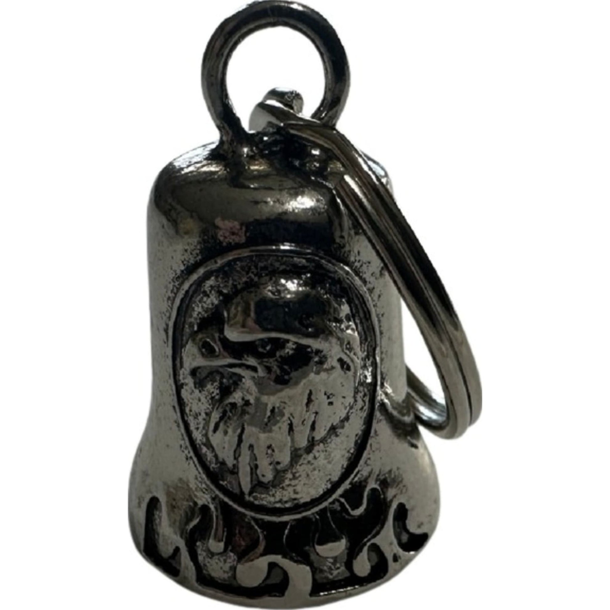 Eagle head steel motorcycle guardian bell - American eagle biker charm