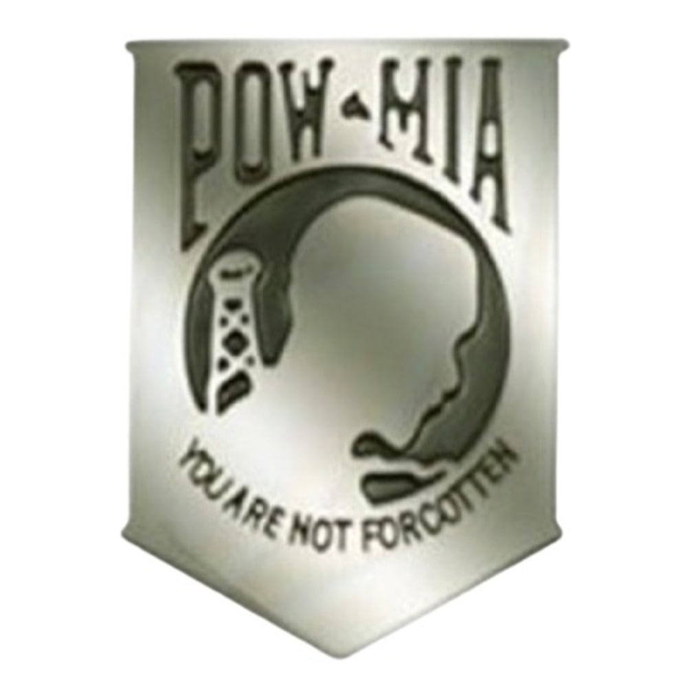 POW MIA biker pin large - motorcycle vest accessory