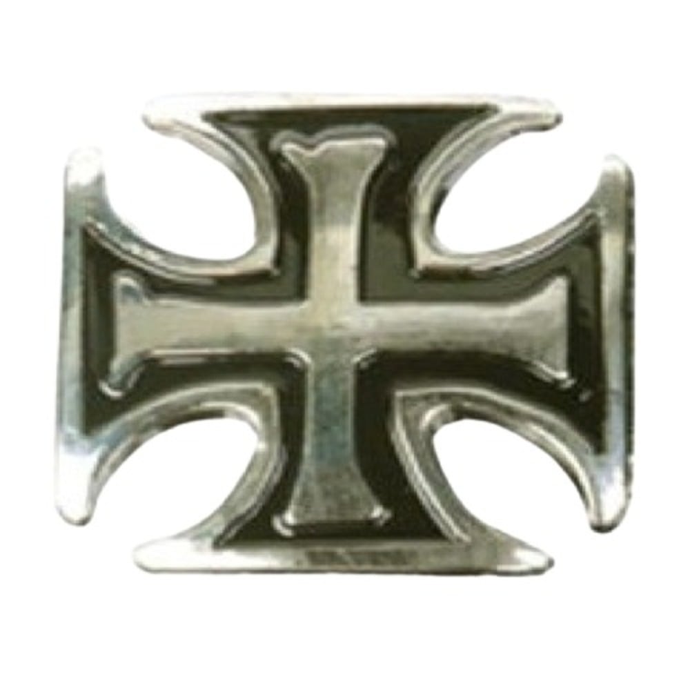 Chopper cross biker pin large - motorcycle vest accessory