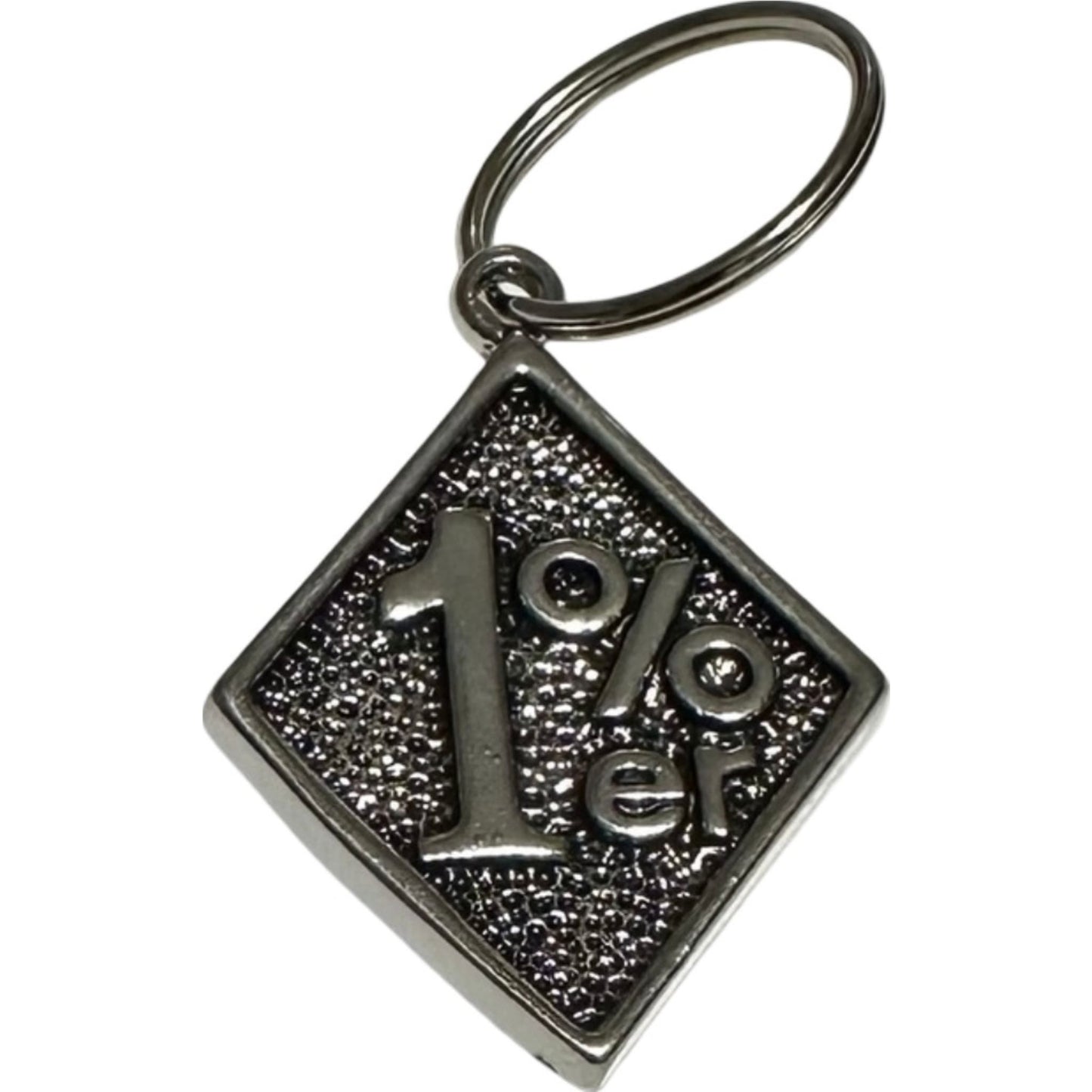 1 percenter keychain - motorcycle biker accessory