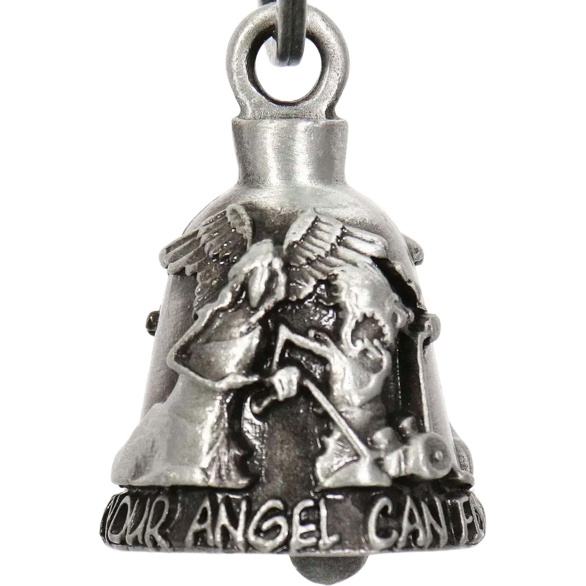never ride faster than your angel can fly motorcycle bell front view