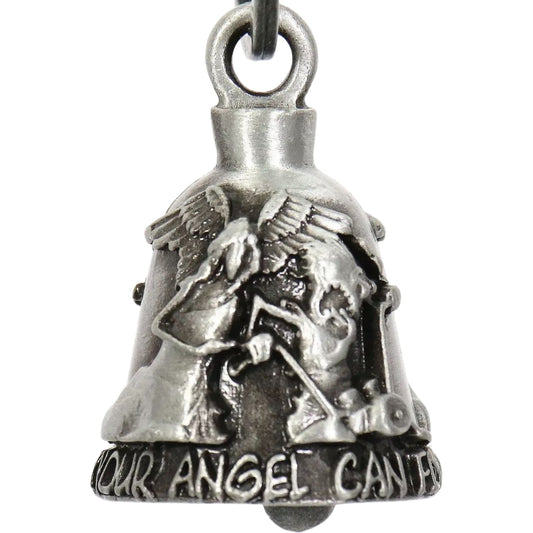 never ride faster than your angel can fly motorcycle bell front view