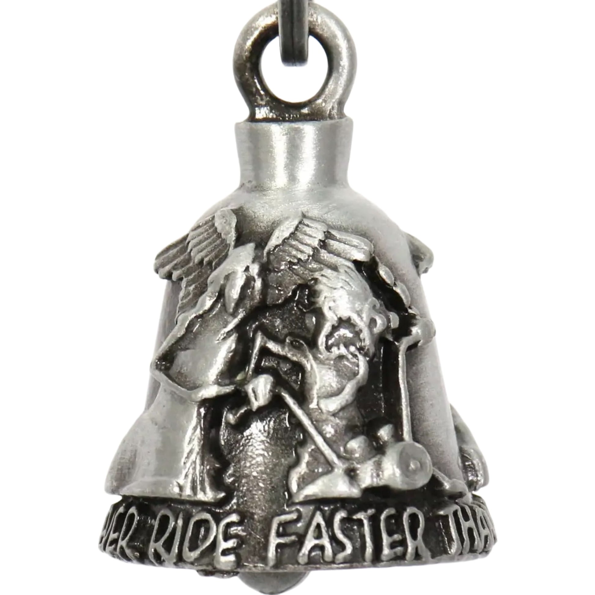 never ride faster than your angel can fly motorcycle bell front right view