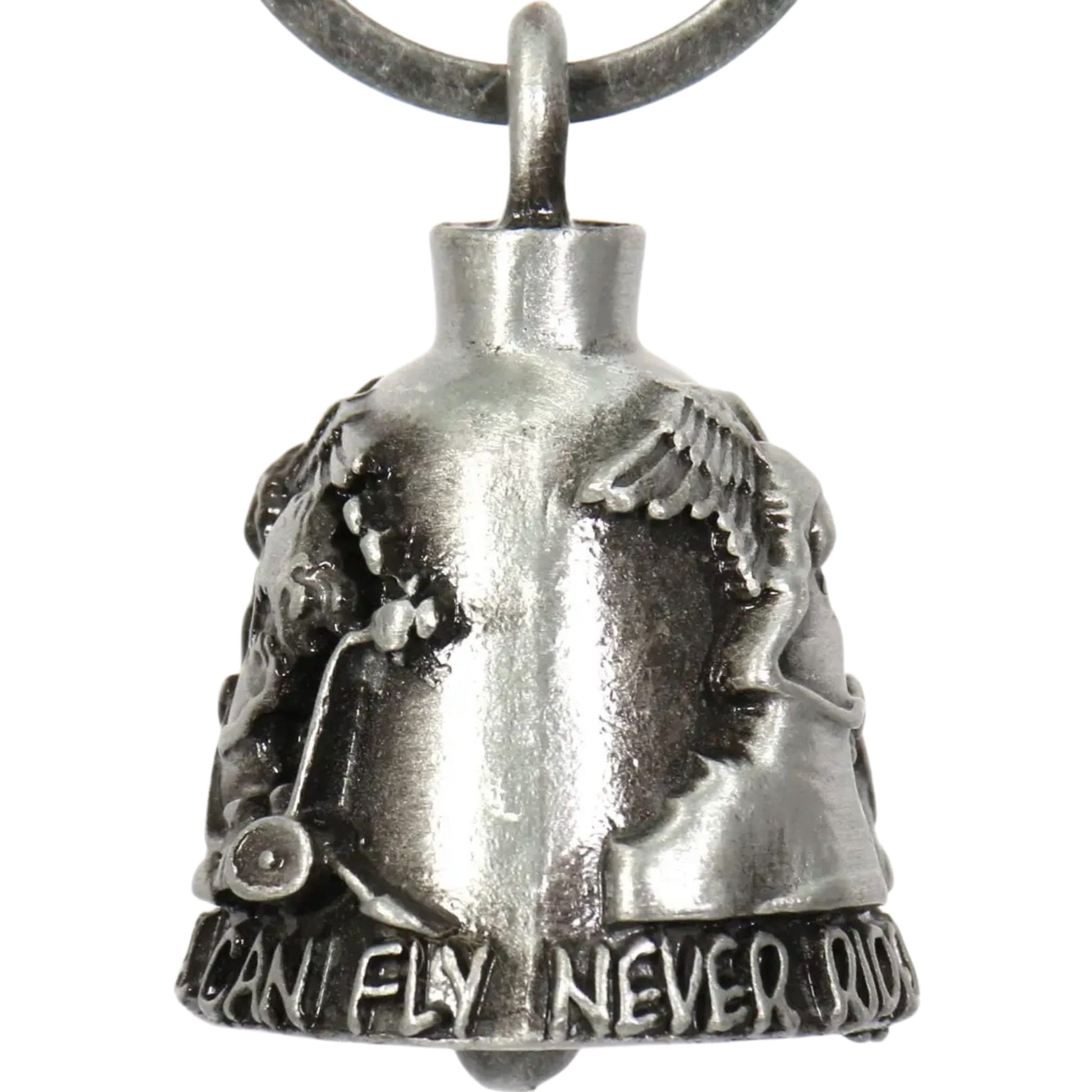 never ride faster than your angel can fly motorcycle bell right view