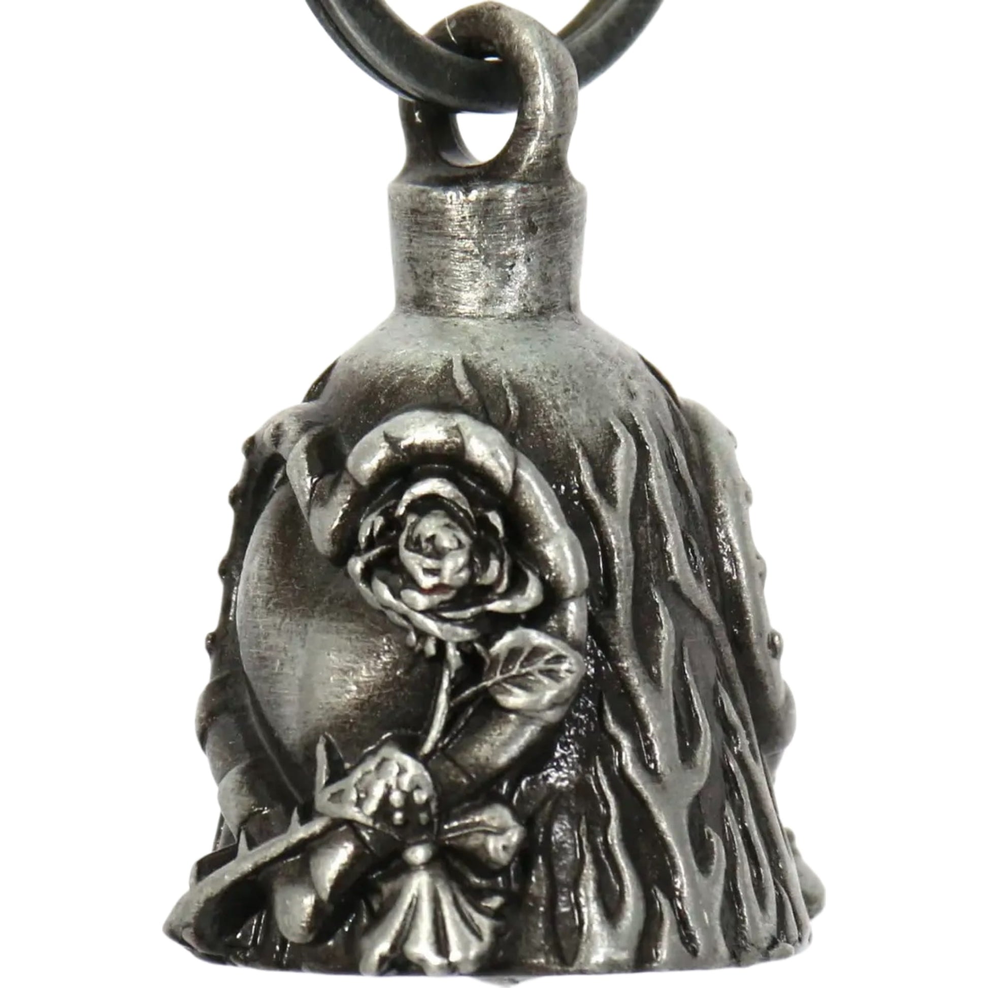rose and heart motorcycle bell front left view