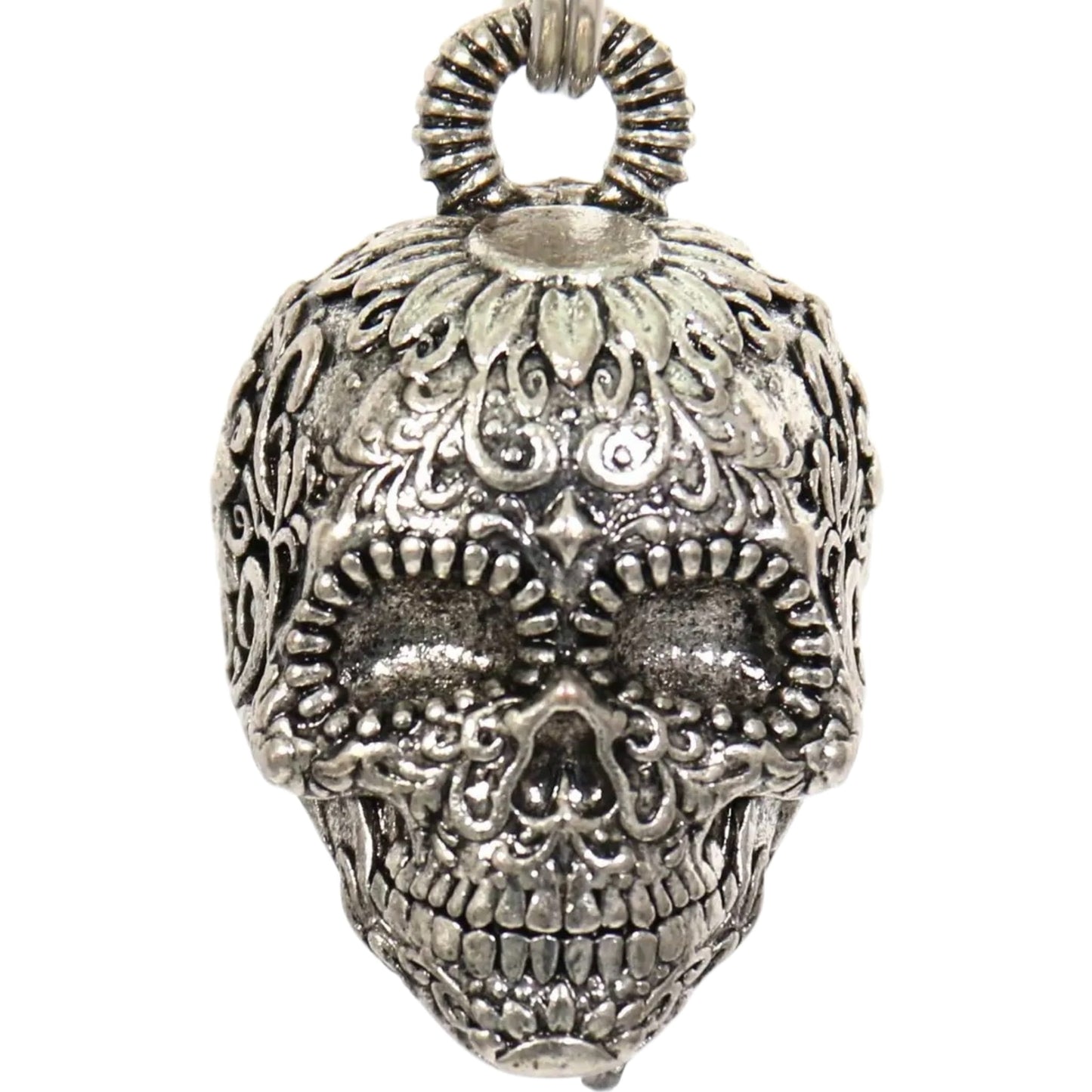 sugar skull motorcycle bell front view