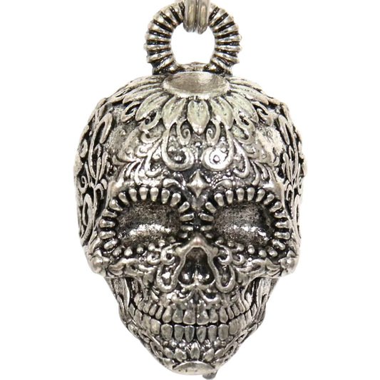 sugar skull motorcycle bell front view