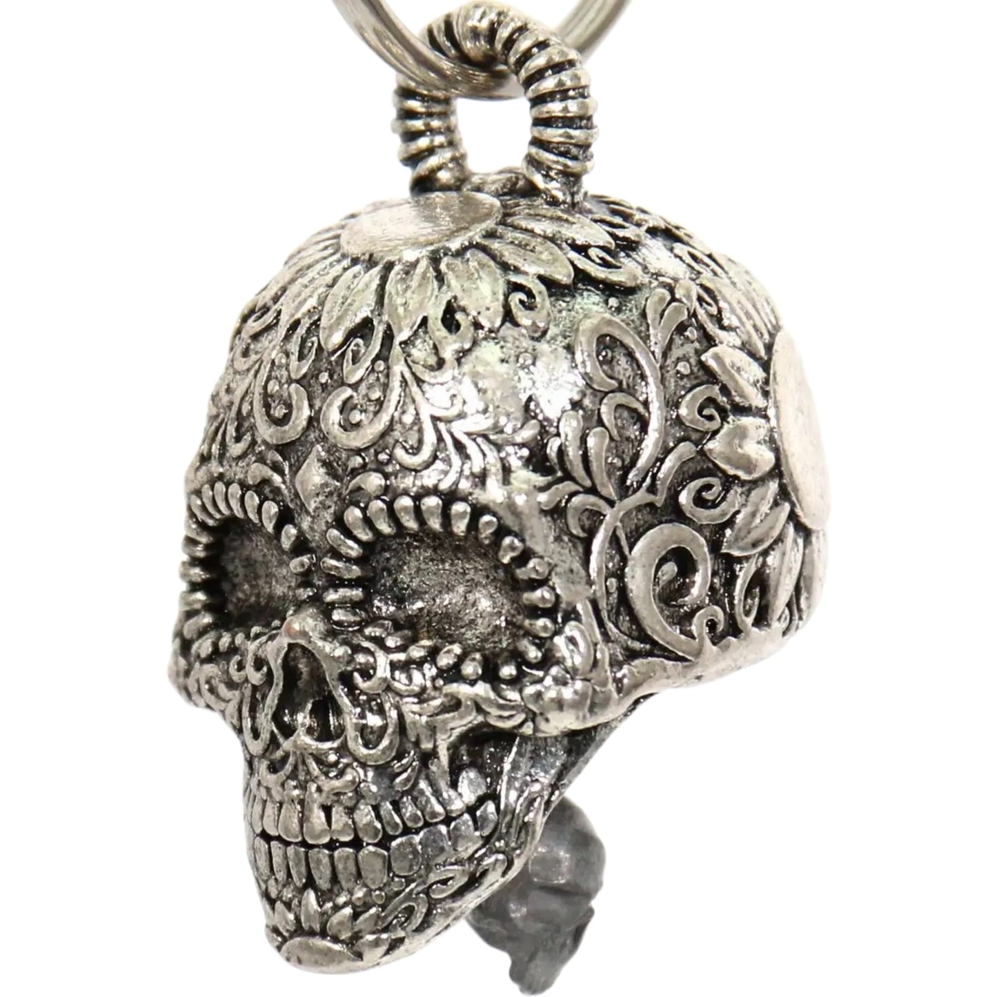 sugar skull motorcycle bell left front view