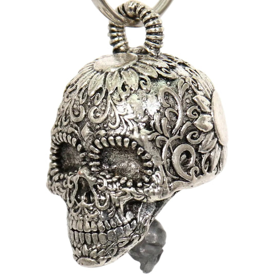 sugar skull motorcycle bell left front view