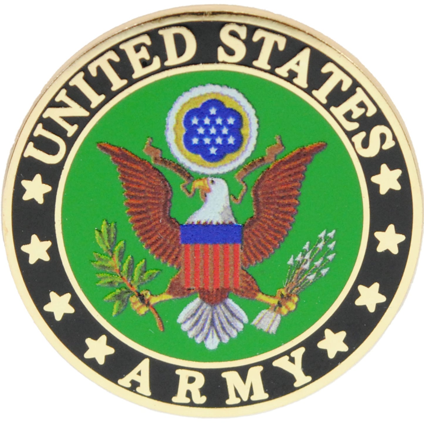 US Army logo metal and soft enamel lapel pin