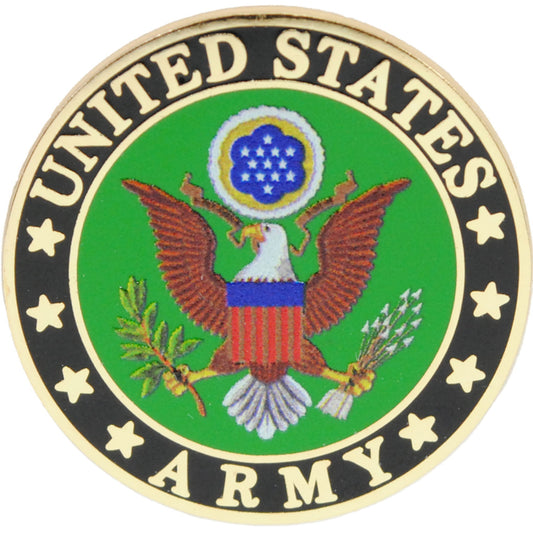 US Army logo metal and soft enamel lapel pin