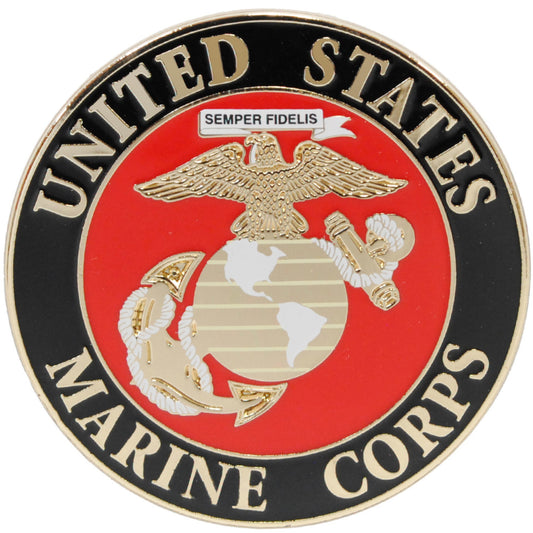 US Marines logo metal and soft enamel lapel pin