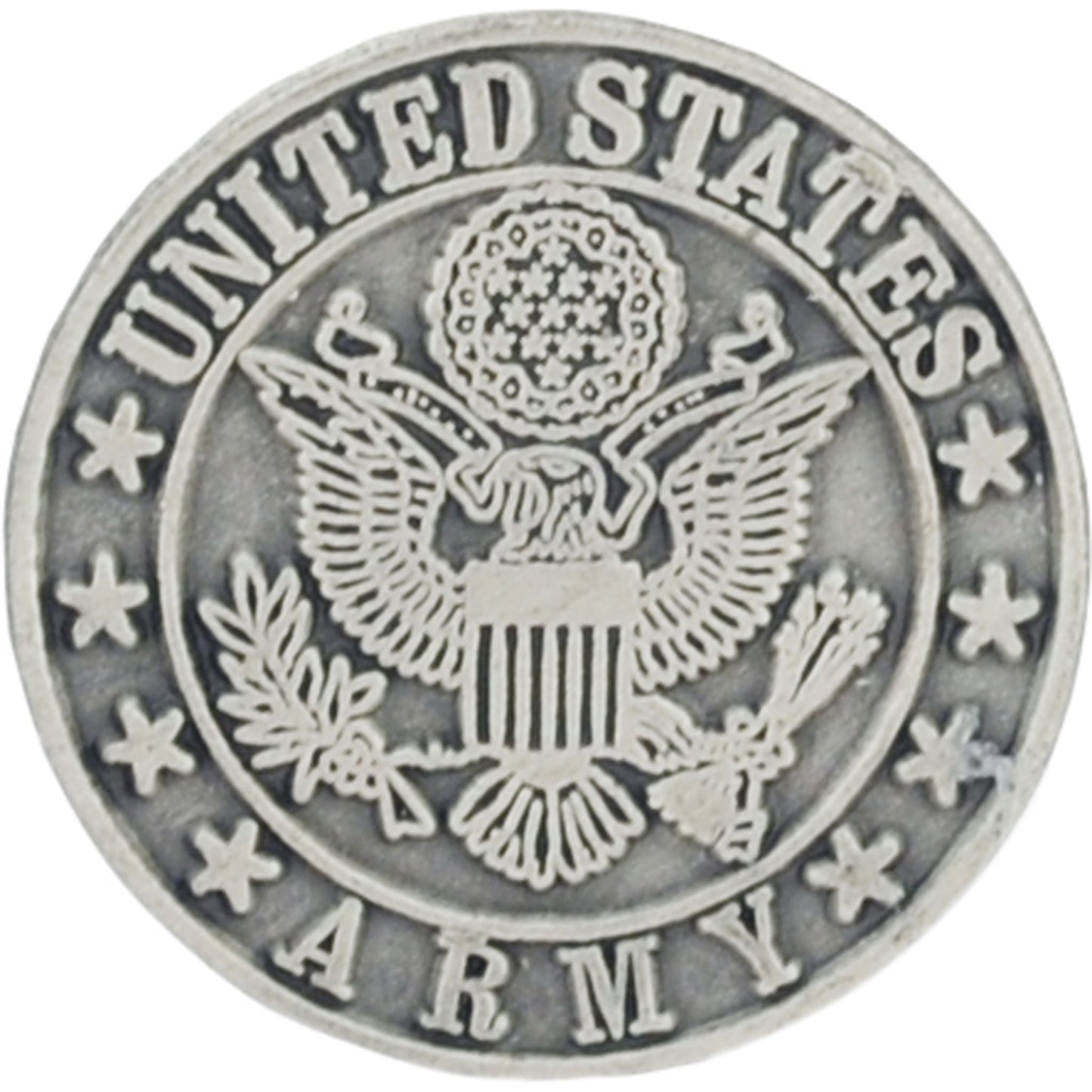 US Army logo pewter lapel pin