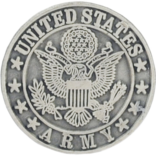 US Army logo pewter lapel pin