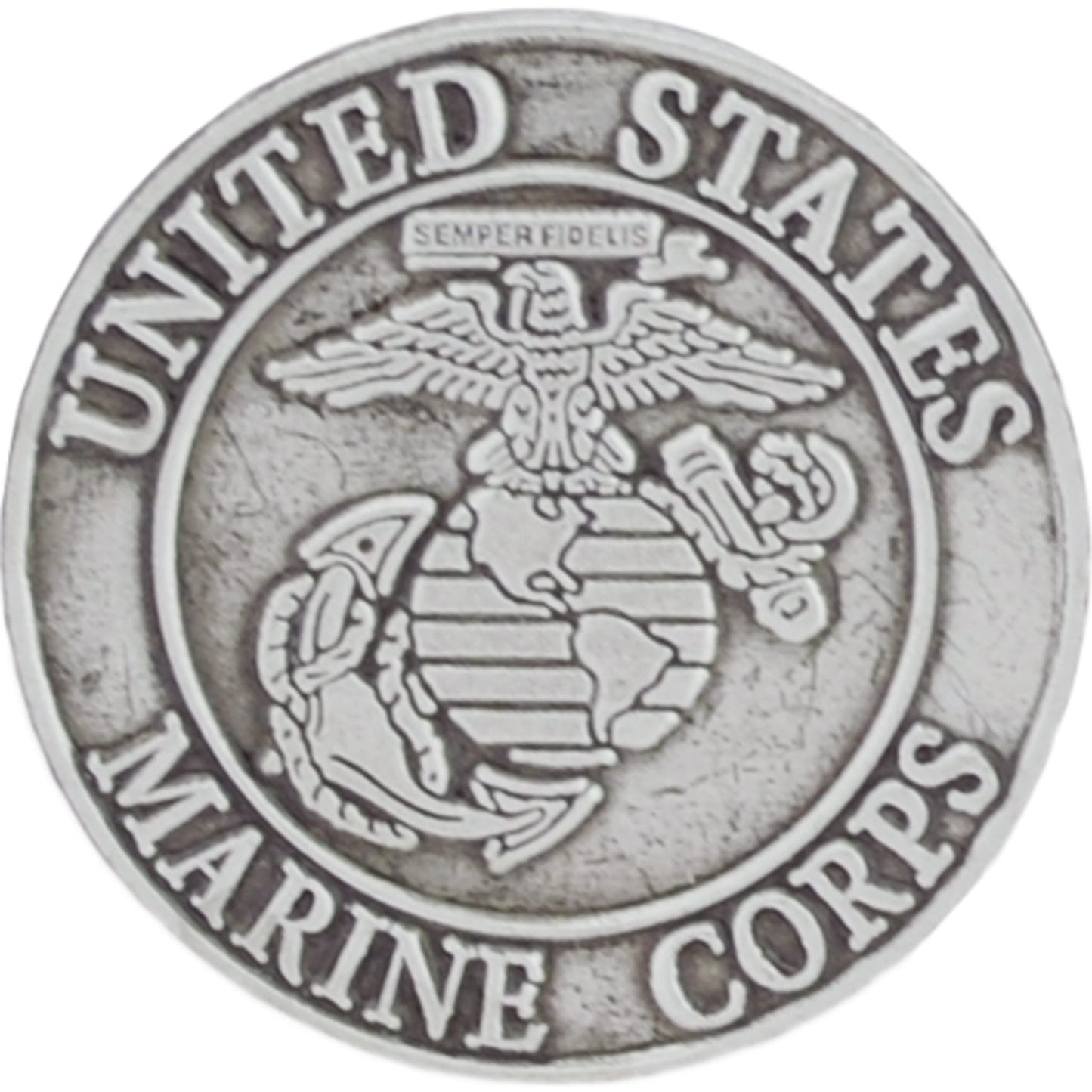 US Marines logo pewter lapel pin
