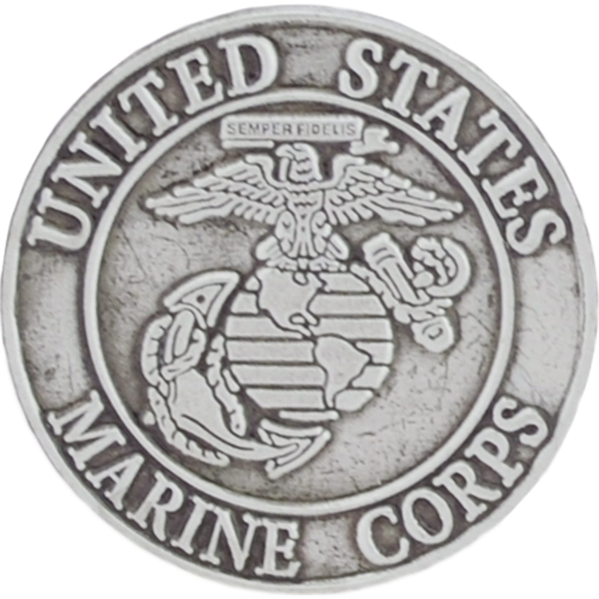US Marines logo pewter lapel pin