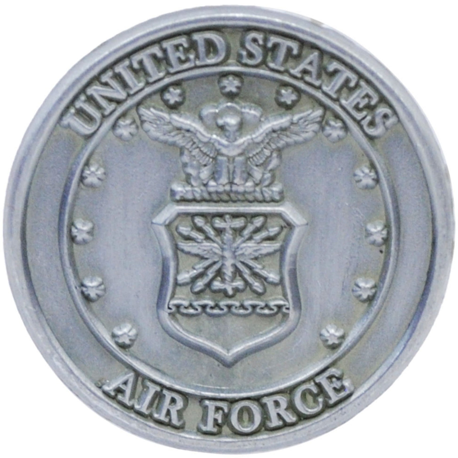 US Air Force logo pewter lapel pin